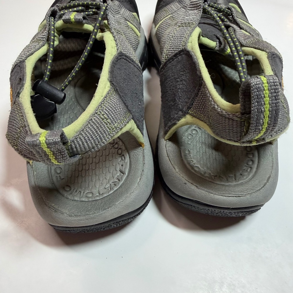 Keen Newport H2 Waterproof Hiking Sandals Gray Lime Green Womens Size 7.5 - Picture 5 of 9